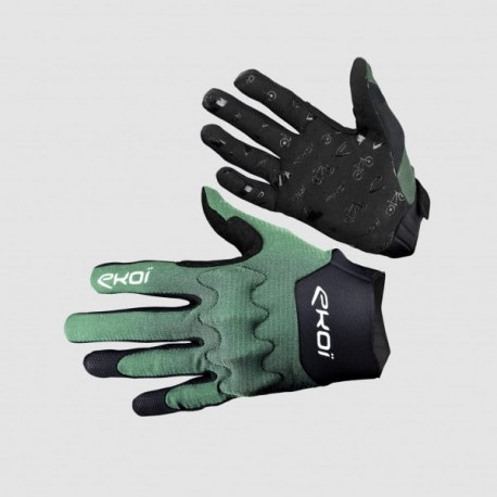 Gants VTT EKOI Protect vert