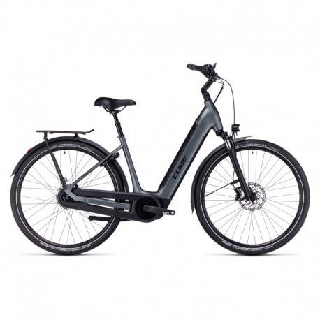 Vélo de Ville Electrique CUBE Supreme RT Hybrid Pro 625 Easy Entry Gris 2023
