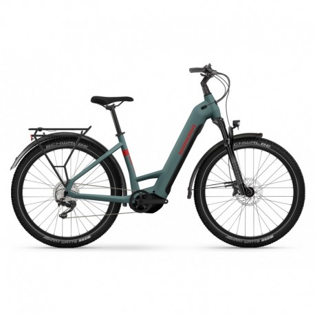 Vélo de Ville Electrique WINORA Yucatan X12 Lowstep 27.5'' Gris 2023
