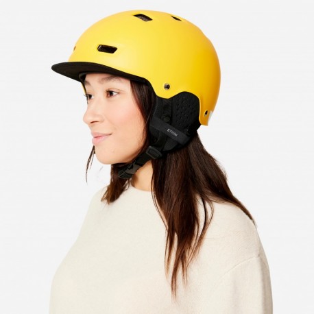 Casque Bol Ville B'TWIN Jaune