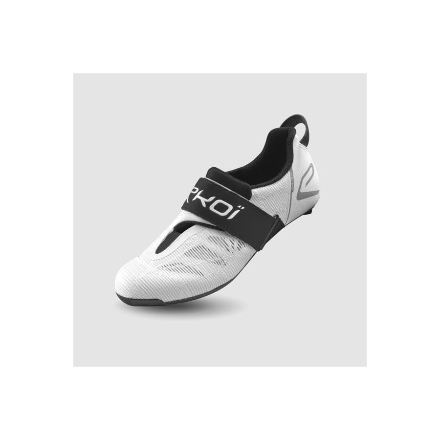 Chaussures Triathlon EKOI Racing TRI C4 Blanches