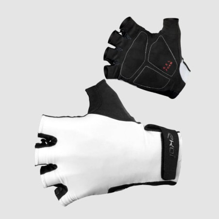 Gants Vélo EKOI Gel Blanc