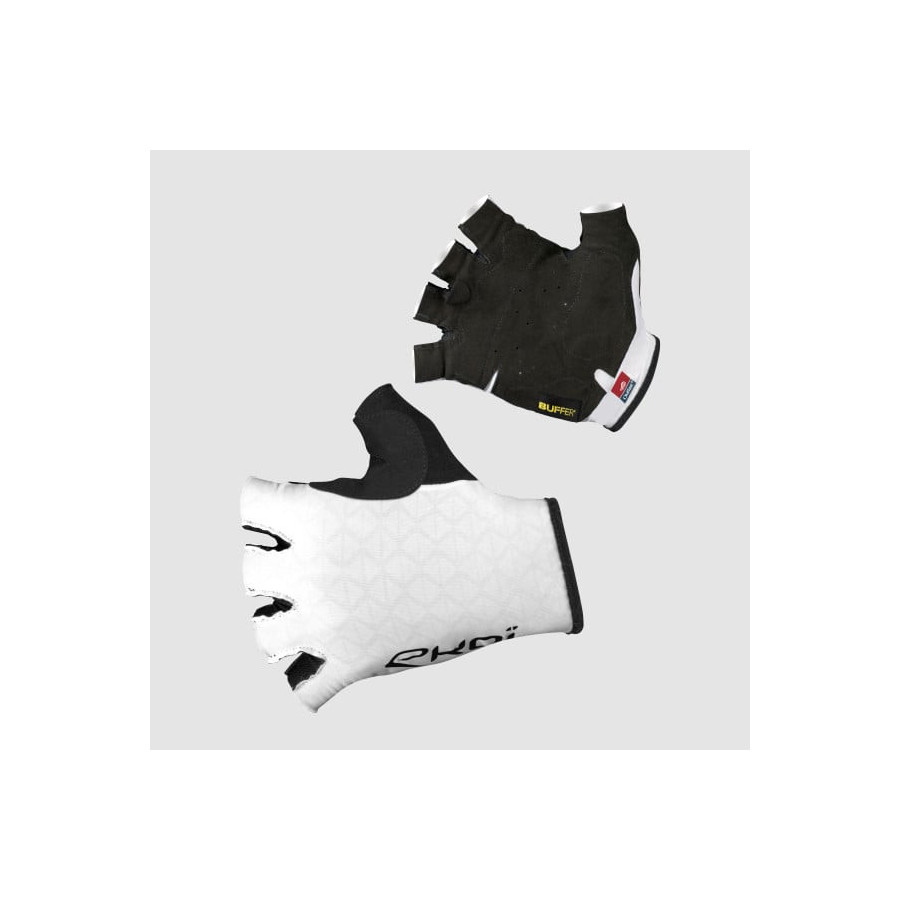 Gants Vélo EKOI Racing Outlast Buffer Blanc