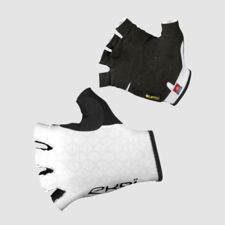 Gants Vélo EKOI Racing Outlast Buffer Blanc