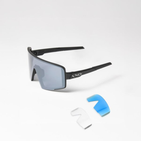Lunettes EKOI Racing Magnetic Noires Mirror