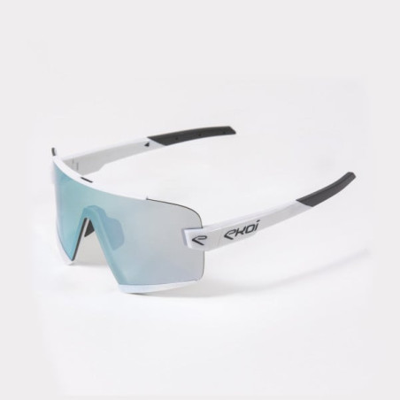 Lunettes EKOI Racing Ottimo Blanche Revo Bleu Cat3