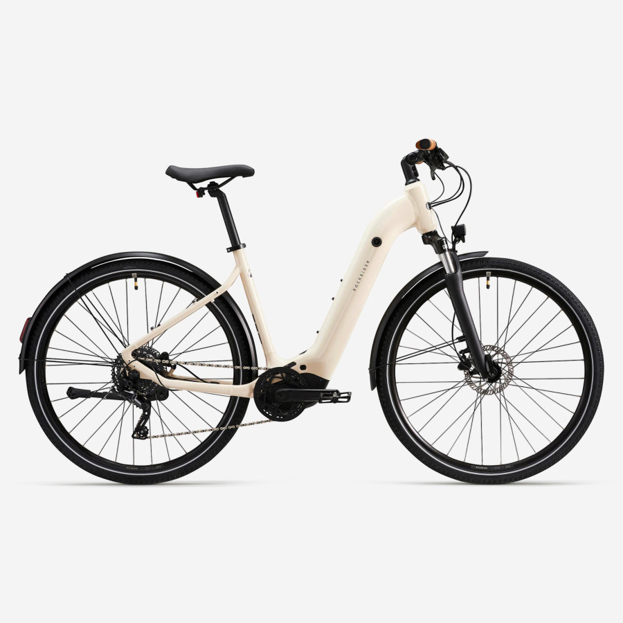 VTC Electrique ROCKRIDER E-ACTV 500 Cadre bas Beige