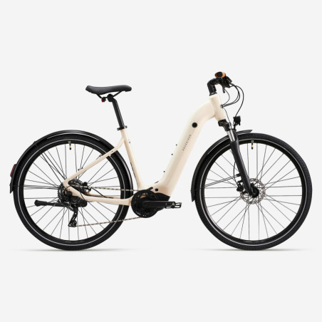 VTC Electrique ROCKRIDER E-ACTV 500 Cadre bas Beige