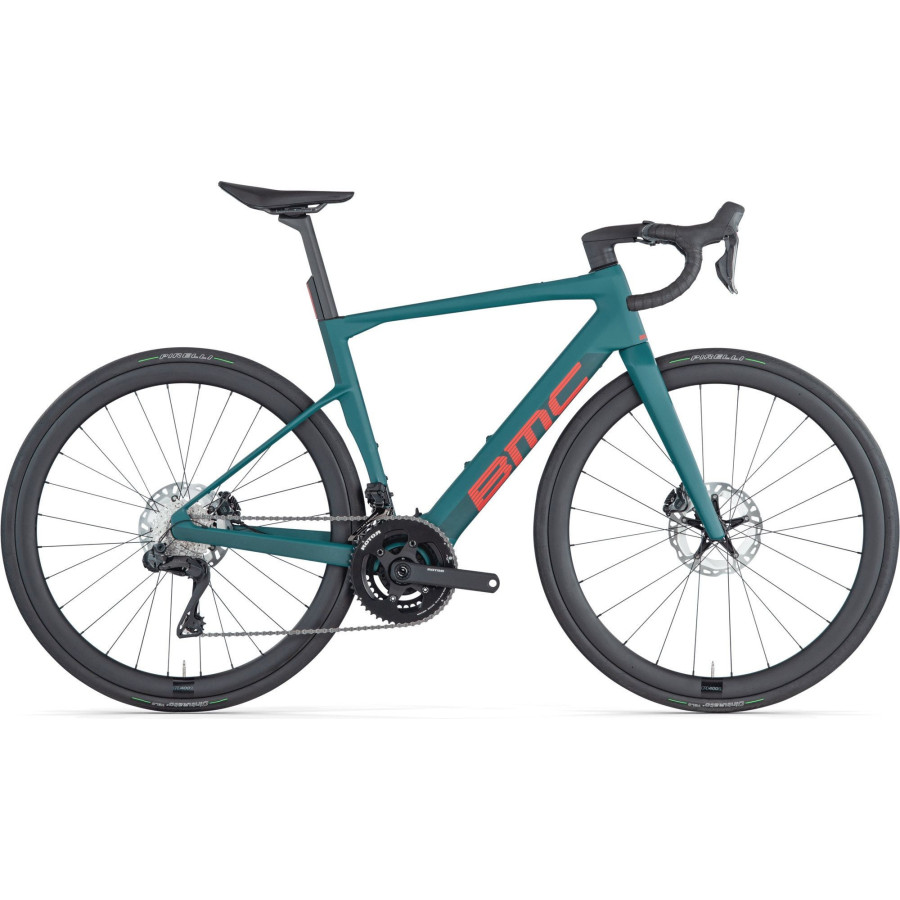 Vélo de Route Electrique BMC Roadmachine 01 AMP One Vert