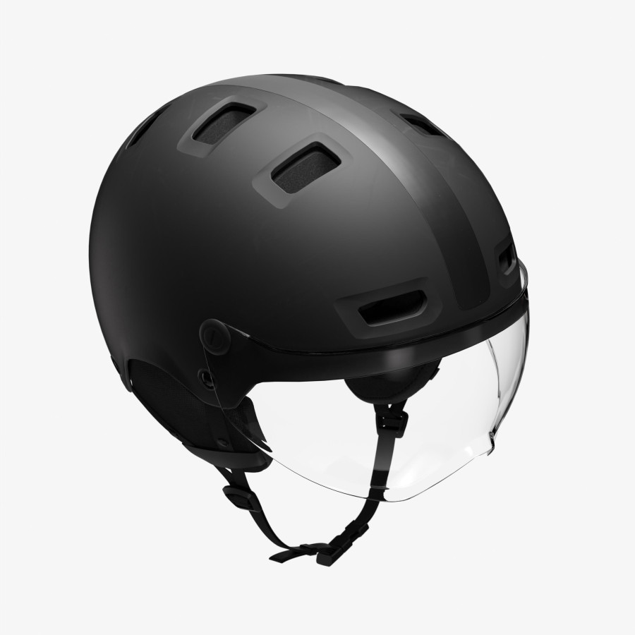 Casque Ville B'TWIN CBH 580 Noir