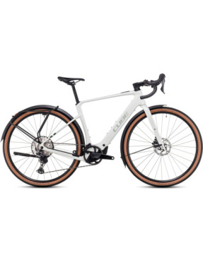 Vélo de Gravel Electrique CUBE Nuroad Hybrid C:62 Race FE 400X Gris/Vert 2025