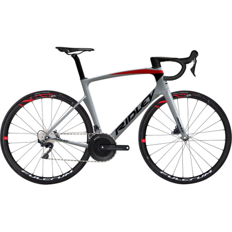 Vélo de Route RIDLEY Noah Disc Gris/Rouge