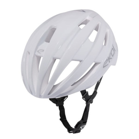Casque EKOI Perf Gara Blanc Logo Silver