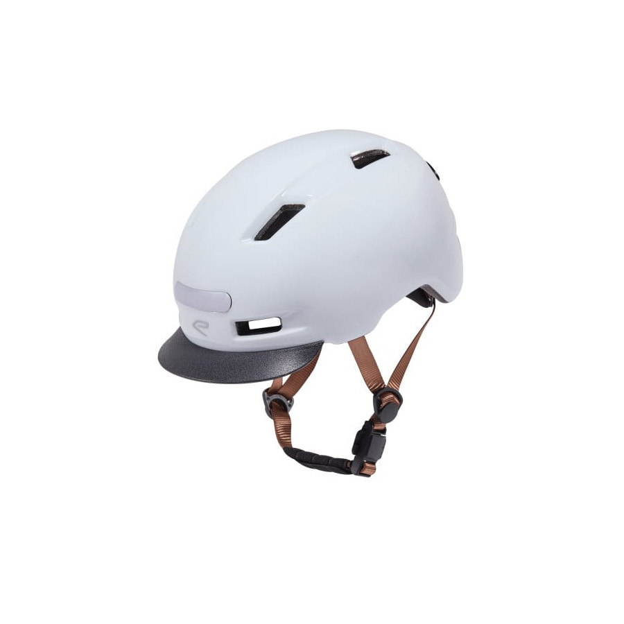 Casque urbain EKOI City Style Blanc Visière