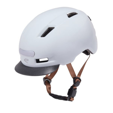 Casque urbain EKOI City Style Blanc Visière