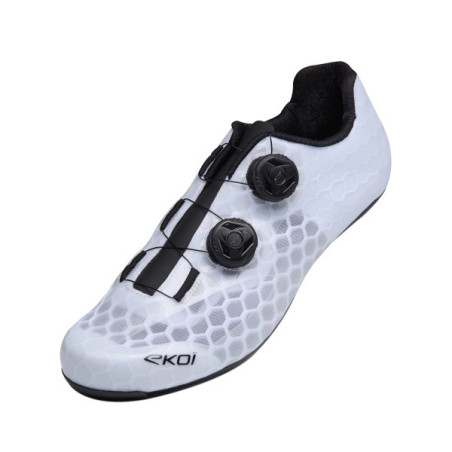 Chaussures route EKOI Perf Road Carbon Tech Light Blanches