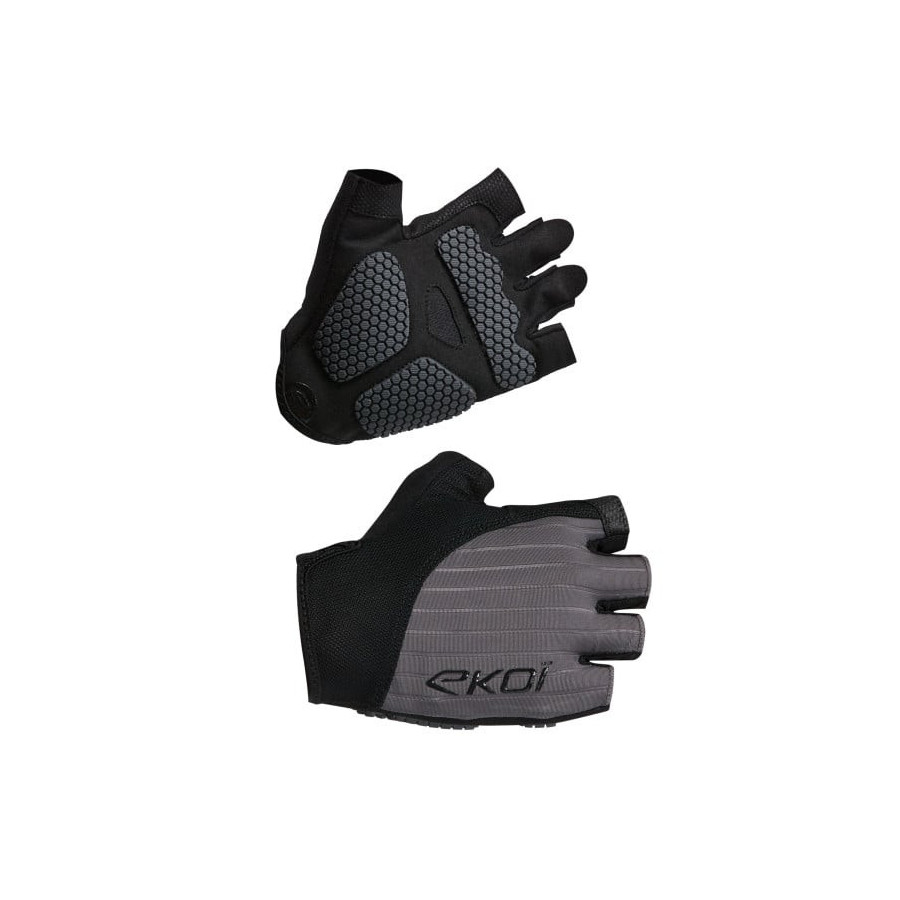 Gants Vélo EKOI Perf Grip Gris