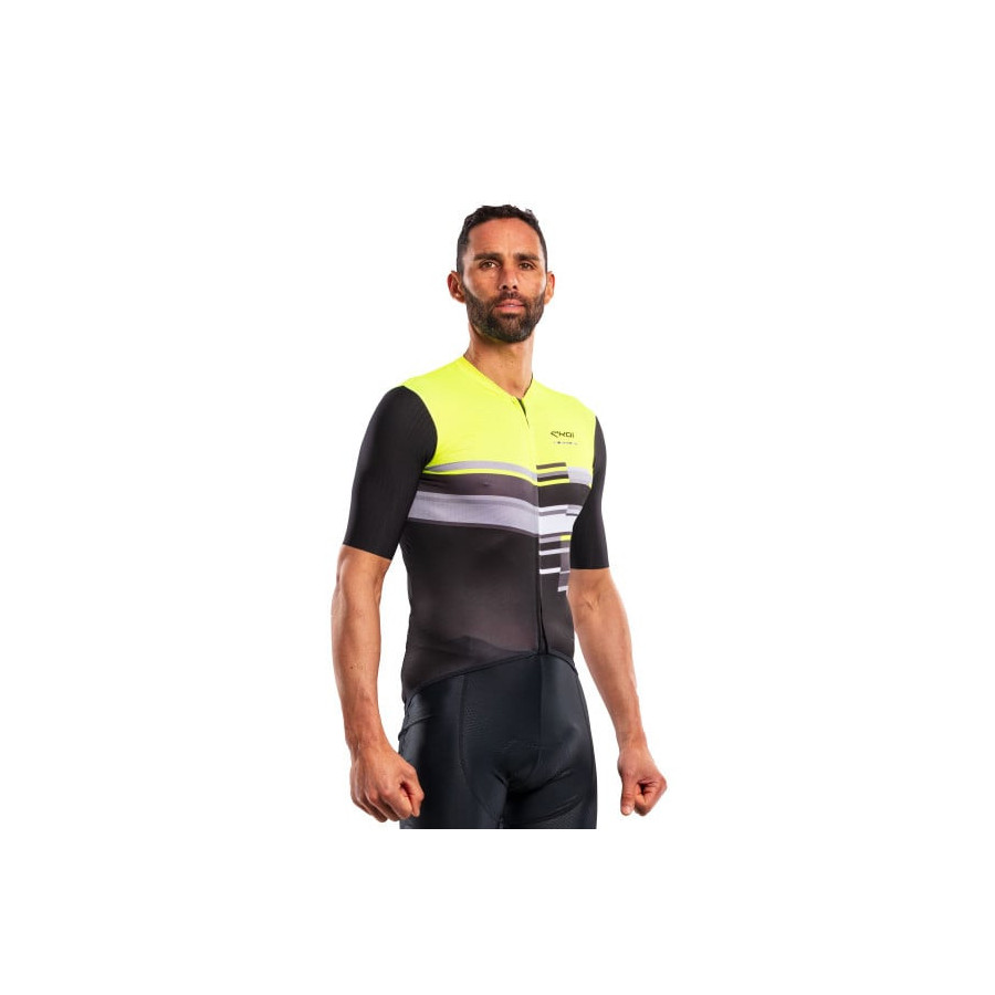 Maillot EKOI Perf Color Block Jaune fluo
