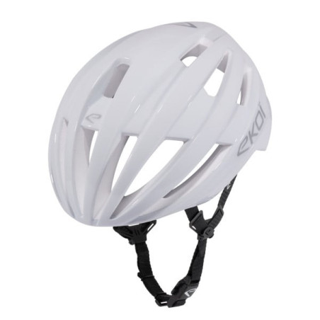 Casque EKOI Perf Gara Blanc Logo Silver