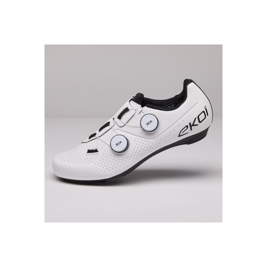 Chaussures Route EKOI Perf R4 Carbon Insert Blanc/Noir