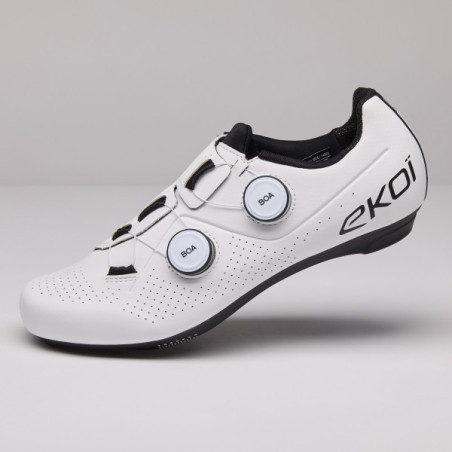 Chaussures Route EKOI Perf R4 Carbon Insert Blanc/Noir