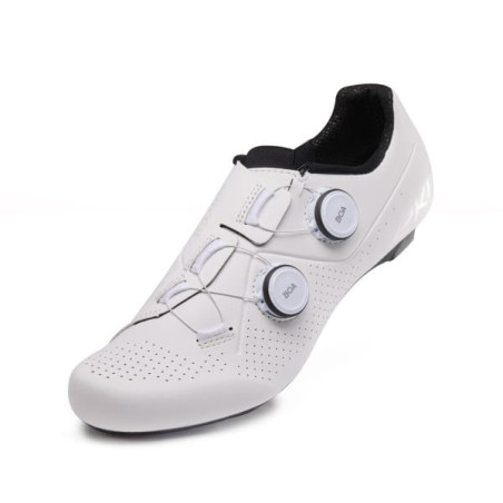 Chaussures Route EKOI Perf R4 Carbon Insert Blanc/Silver