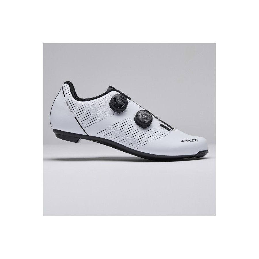 Chaussures Route EKOI Perf Road Carbon Tech Blanc/Noir