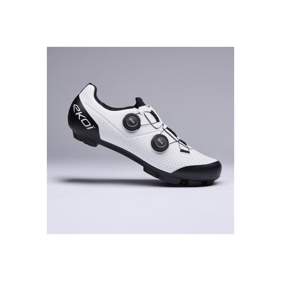 Chaussures VTT EKOI Perf XC R4 Blanc/Noir