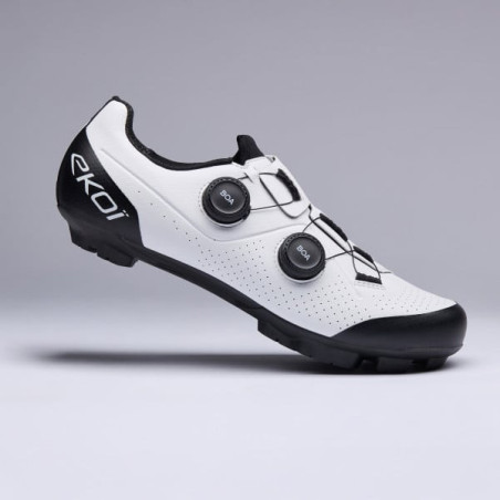 Chaussures VTT EKOI Perf XC R4 Blanc/Noir