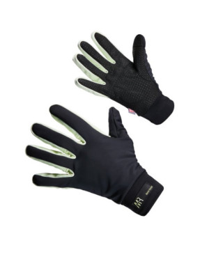 Gants Hiver femme EKOI Racing x Marion ROUSSE Primaloft Noir/Lime