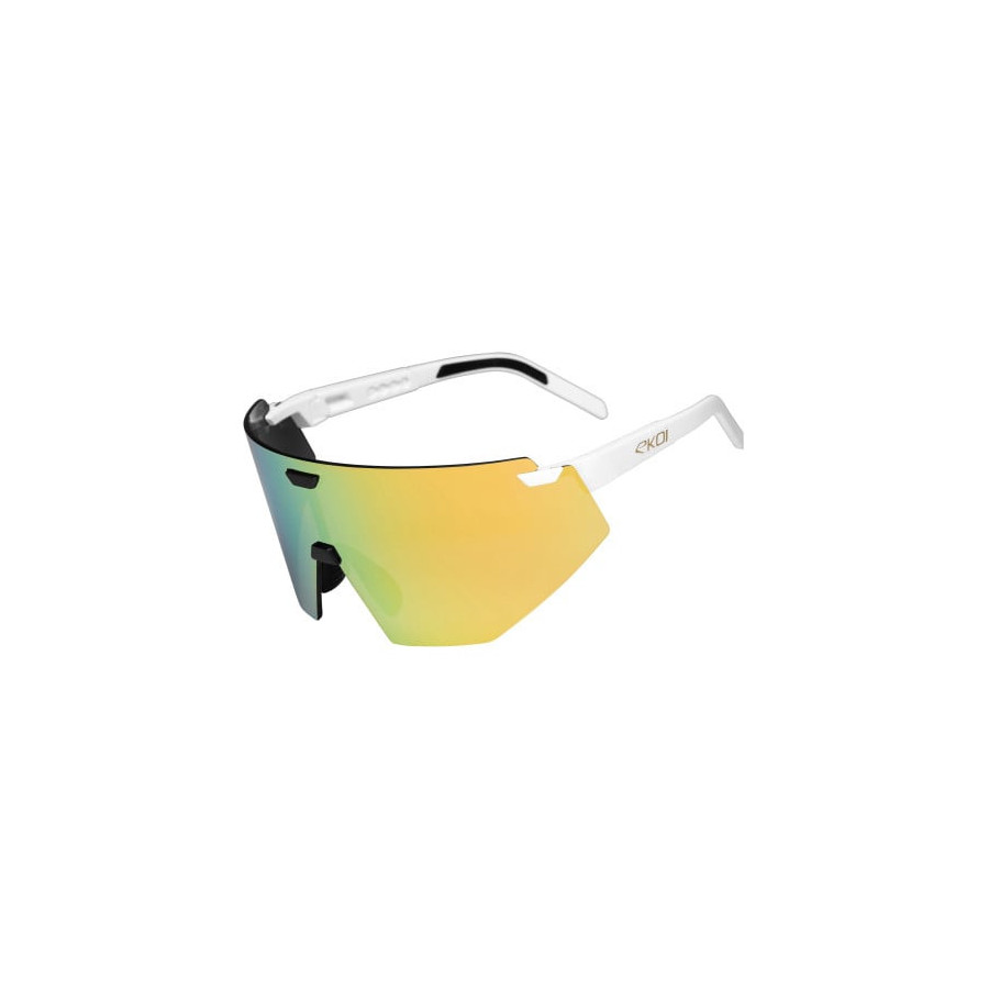 Lunettes EKOI Racing Aerolite Blanc Gold Revo Gold