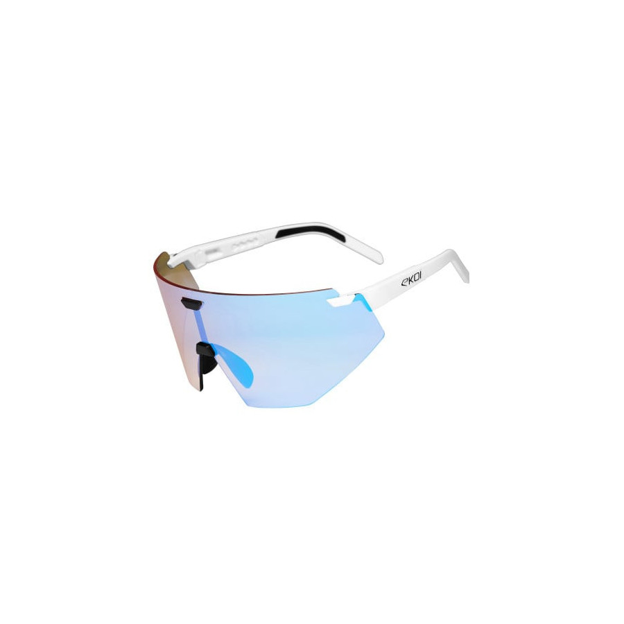 Lunettes EKOI Racing Aerolite Blanc Noir Ice Blue