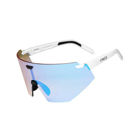 Lunettes EKOI Racing Aerolite Blanc Noir Ice Blue