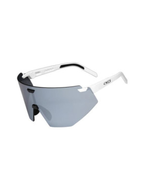 Lunettes EKOI Racing Aerolite Blanc Noir Platinium Mirror