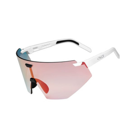 Lunettes EKOI Racing Aerolite Blanc Silver Ph Light Red