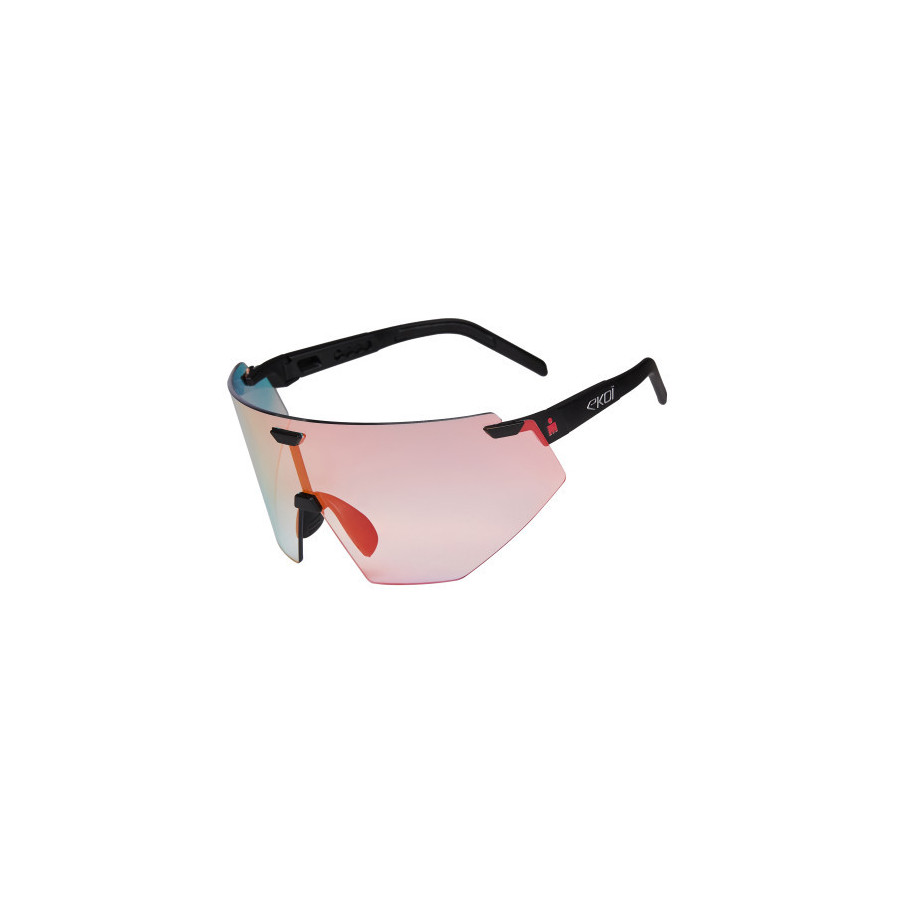 Lunettes EKOI Racing Aerolite Ltd Ironman Noir Silver Ph Light Rouge