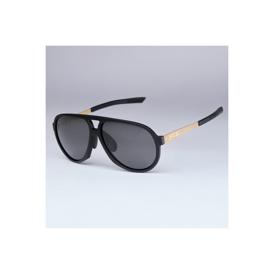 Lunettes EKOI Racing Lifestyle 24k Gold Ltd Pilotes Polarisé