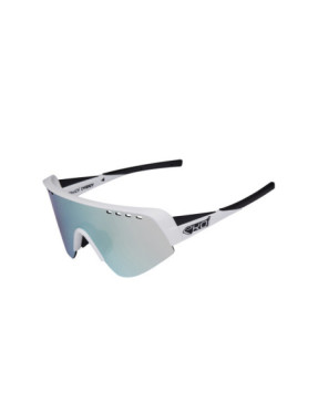 Lunettes EKOI Racing Twenty Blanc Revo Bleu