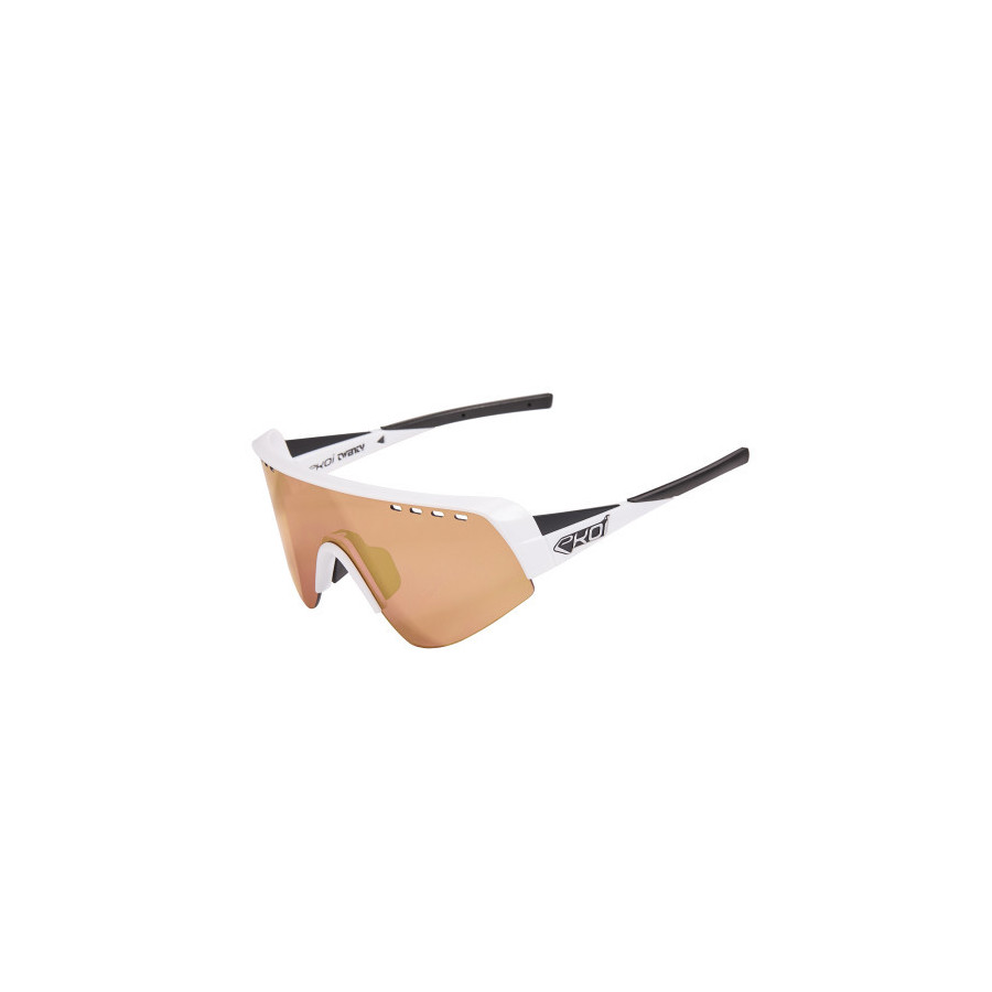 Lunettes EKOI Racing Twenty Blanc Revo Gold