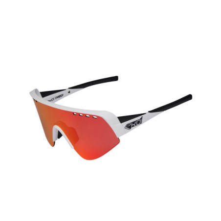 Lunettes EKOI Racing Twenty Blanc Revo Rouge