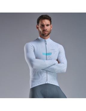 Maillot manches longues EKOI Perf Graphic Blanc