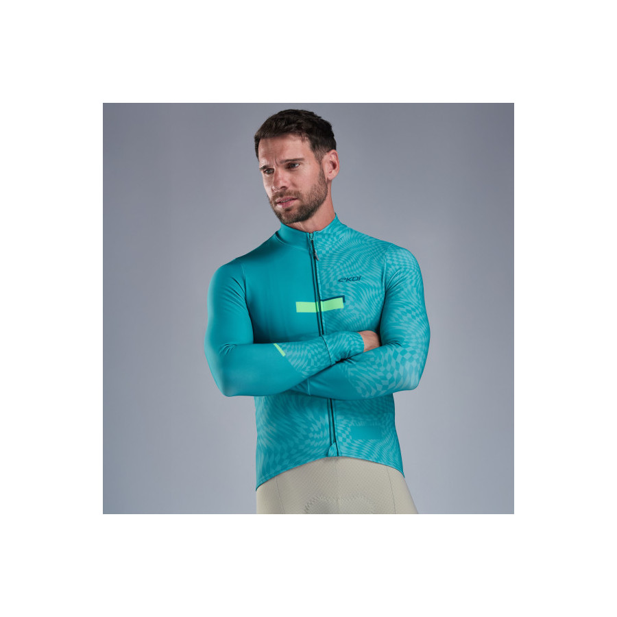 Maillot manches longues EKOI Perf Graphic Vert