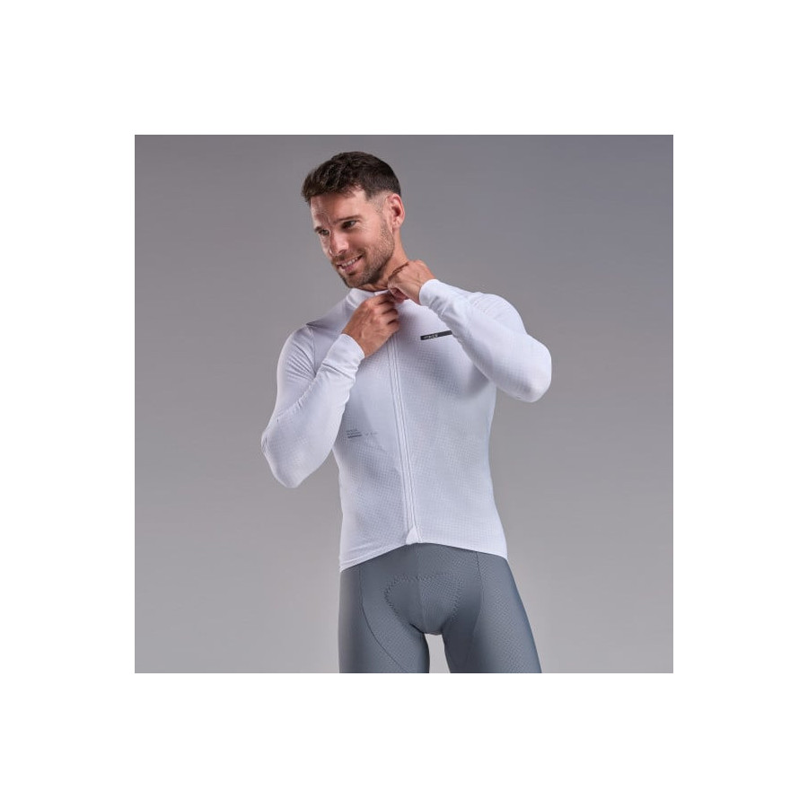 Maillot manches longues EKOI Perf Tie & Dye Blanc