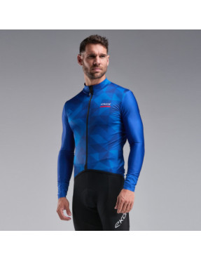 Maillot manches longues EKOI Polygone Bleu