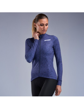 Maillot manches longues Femme EKOI Perf Leo Marine