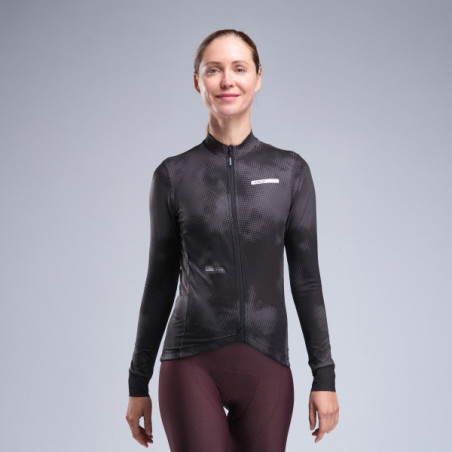 Maillot manches longues Femme EKOI Perf Tie & Dye Noir