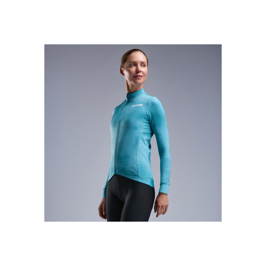 Maillot manches longues Femme EKOI Perf Tie & Dye Vert