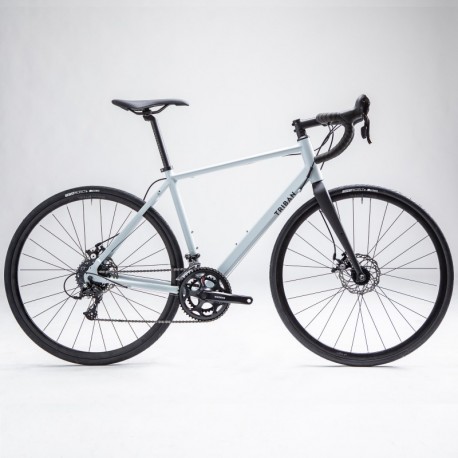Vélo de Route TRIBAN RC 120 Disque Gris clair