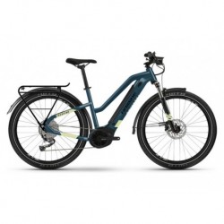 Vélo de Ville Electrique Femme HAIBIKE Trekking 5 Trapez Bleu/Jaune 2021