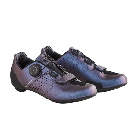 Chaussures vélo route Fizik Tempo Decos Carbon 2026 noir blanc violet bleu